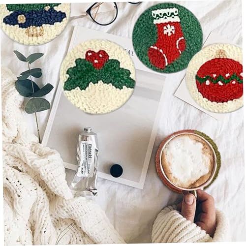 Aiguille à poinçonner kit Noël pour débuter la broderie facilement sans rater