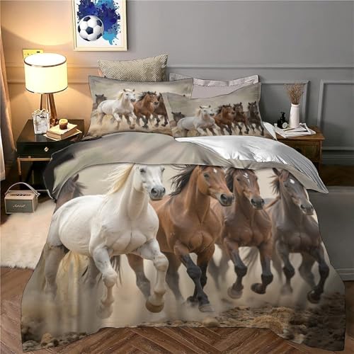 Parure de lit ours sauvage 3D de qualité premium microfibre durable
