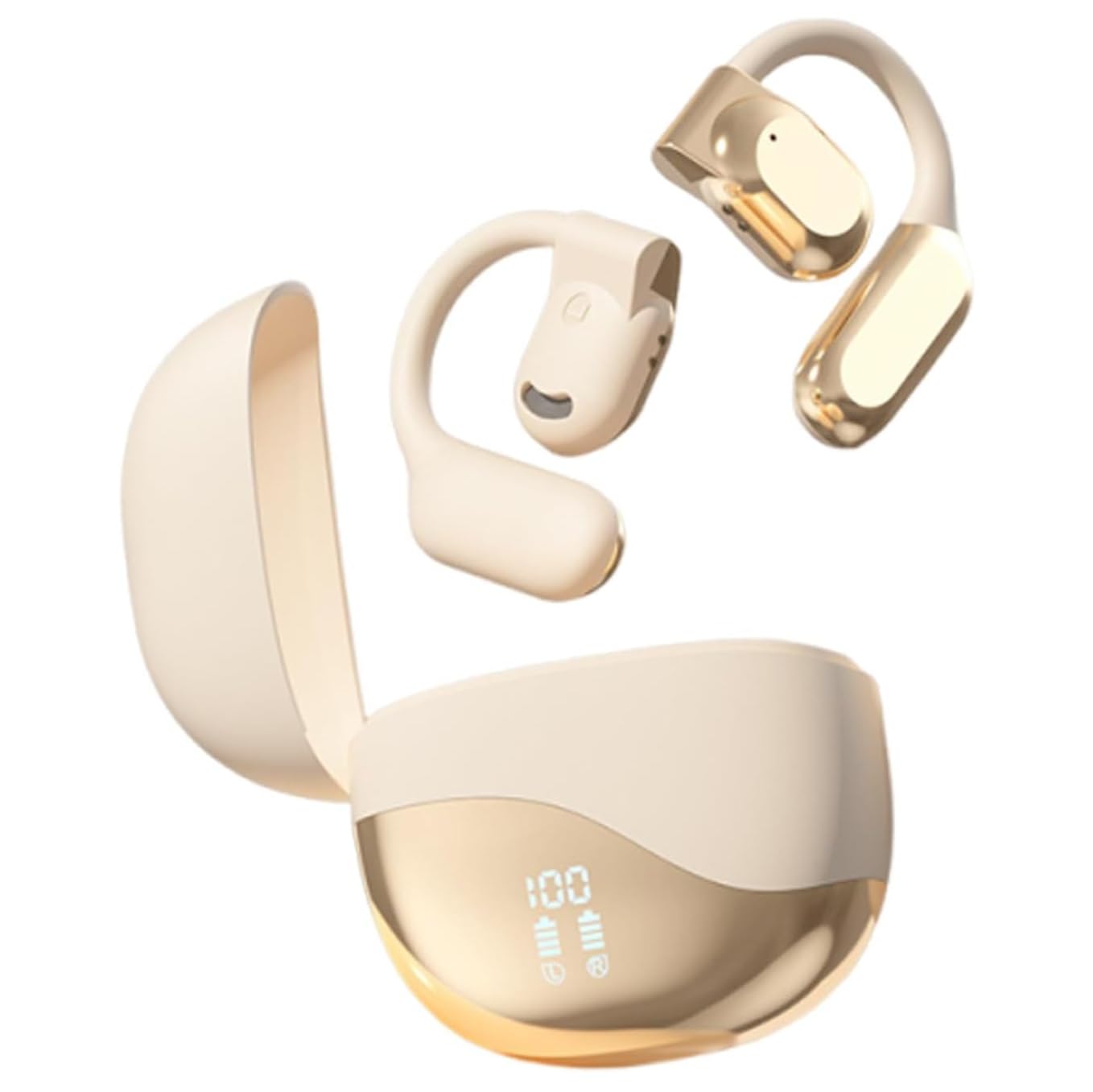 AI Real-Time Translator Earbuds 144 Languages & Accents Wireless Bluetooth 3-in-1 for Travel Business Learning, Compatible with Android & iPhone (