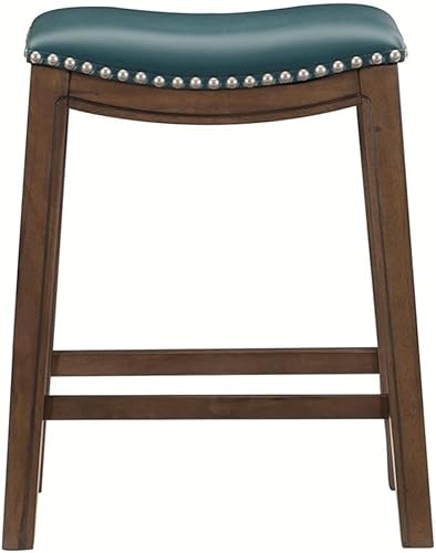 Miniatura 28 de Homelegance Ordway Taburete de altura para silla de sillín de 30 pulgadas de ancho, verde Verde,Negro -,Marrón,Gris,Rojo -