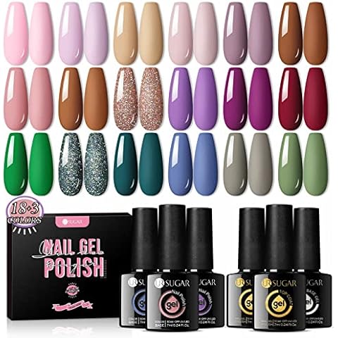 UR SUGAR UV Nagellack Set Rosa Nude 21 Stück Shellac Set thumbnail