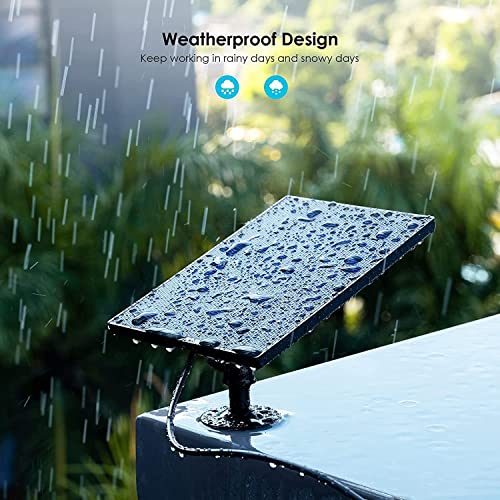 Solar Panel For Rechargeable Battery Wireless Security Camera, Ip66 Waterproof With 10Ft Charge Cable, Suitable For All Security Camera With Micro Usb Port #TOP4