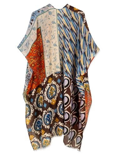 Image of Spicy Sandia Kimonos for Women Floral Beach Cover Up Loose Swimsuit Bathing Suit Coverup Cardigan for Summer Swimwear