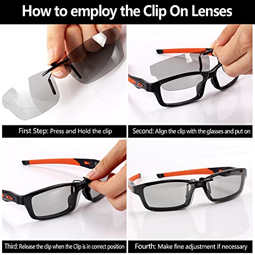 Image of Polarized CLIP-ON Sunglasses for Oakley Crosslink OX8027 53x17