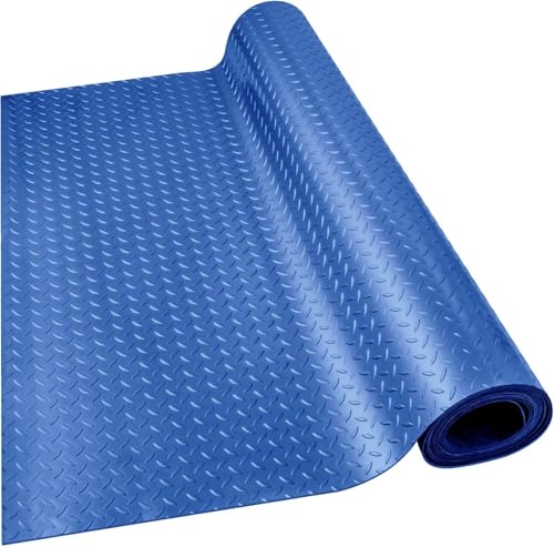 Pounjsd ゴムマット 4m 玄関マット ゴムシートフロア 物置 厚さ2.5mm 屋外 室内兼用 軽トラ 滑り止めシート 車輪 振動吸収 高耐久 表面滑り止め構造 変形しにくい お手入れ簡単 ガレージ、倉庫、配電室に適しています グリーン