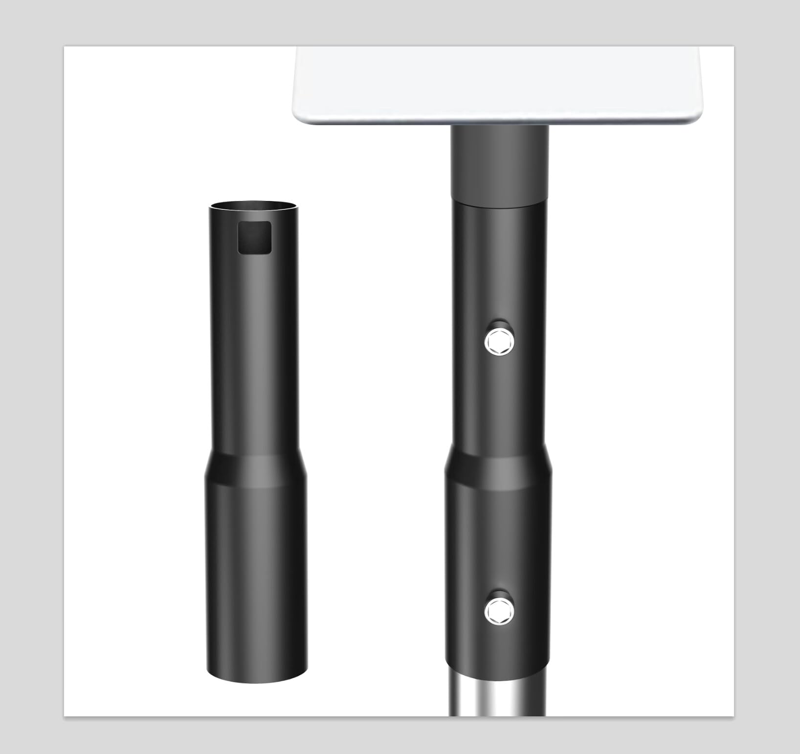 Designed for V2 Starlink Pole Mount, Indispensable Starlink Pole Adapter for Pole Satellite Mast, Starlink Pipe Adapter Compatible with Gen 2 Starlink for Seamless Connectivity and Secure Installation