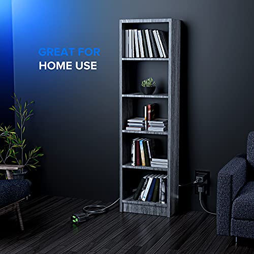 Maximm Extension Cord 25 Ft Black Power Cords Indoor/Outdoor 16 Gauge Wire Heavy Duty Etl Listed (25Ft) #TOP5