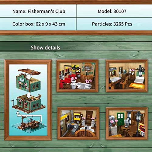 Haus Bausteine Bausatz, Modular Moc Klemmbausteine Haus, 3262 Teile Fischer Club Architektur Modell Modulare Gebäude… – Bild 4