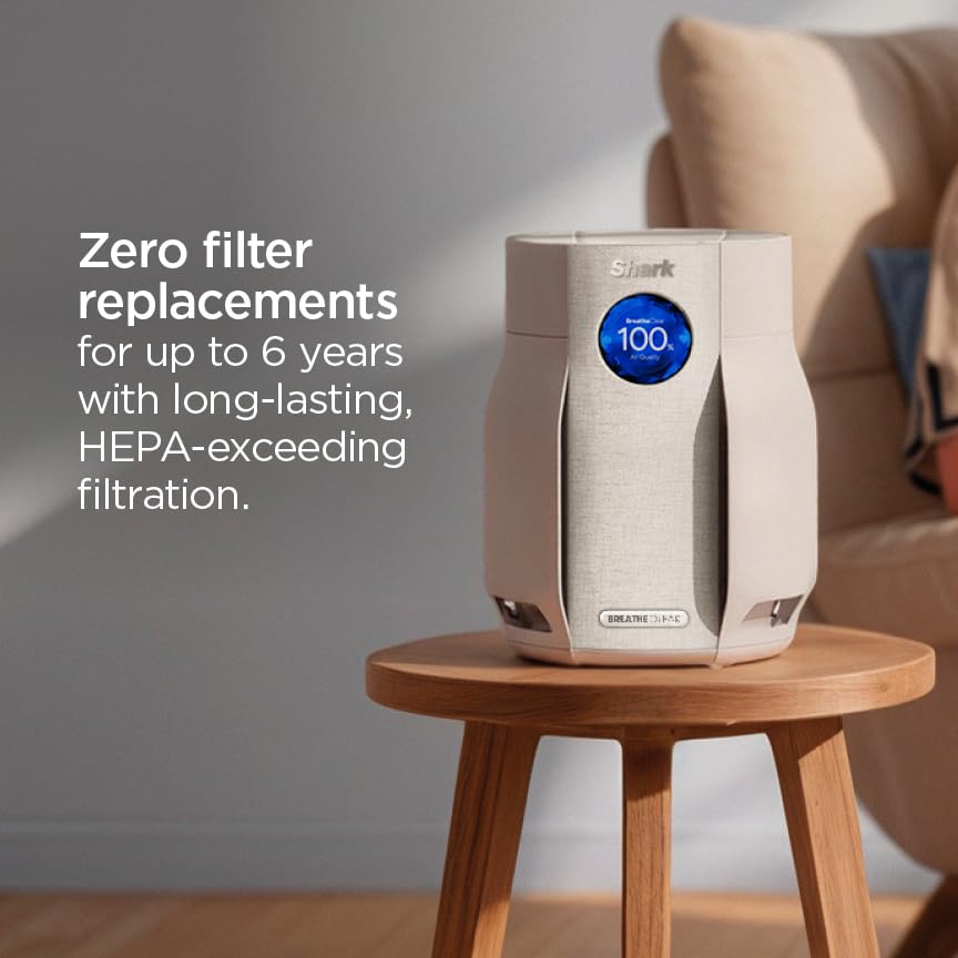 Shark BreatheClear Compact Pro Smart Air Purifier, HP062, Dove - image 7