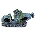 TEHAUX VILLCASE Aquarium Submarine Shipwreck Decorations, Resin Hollow Submarine Fish Tank Decorations for Shrimp Betta Lizards Hideaway Decor