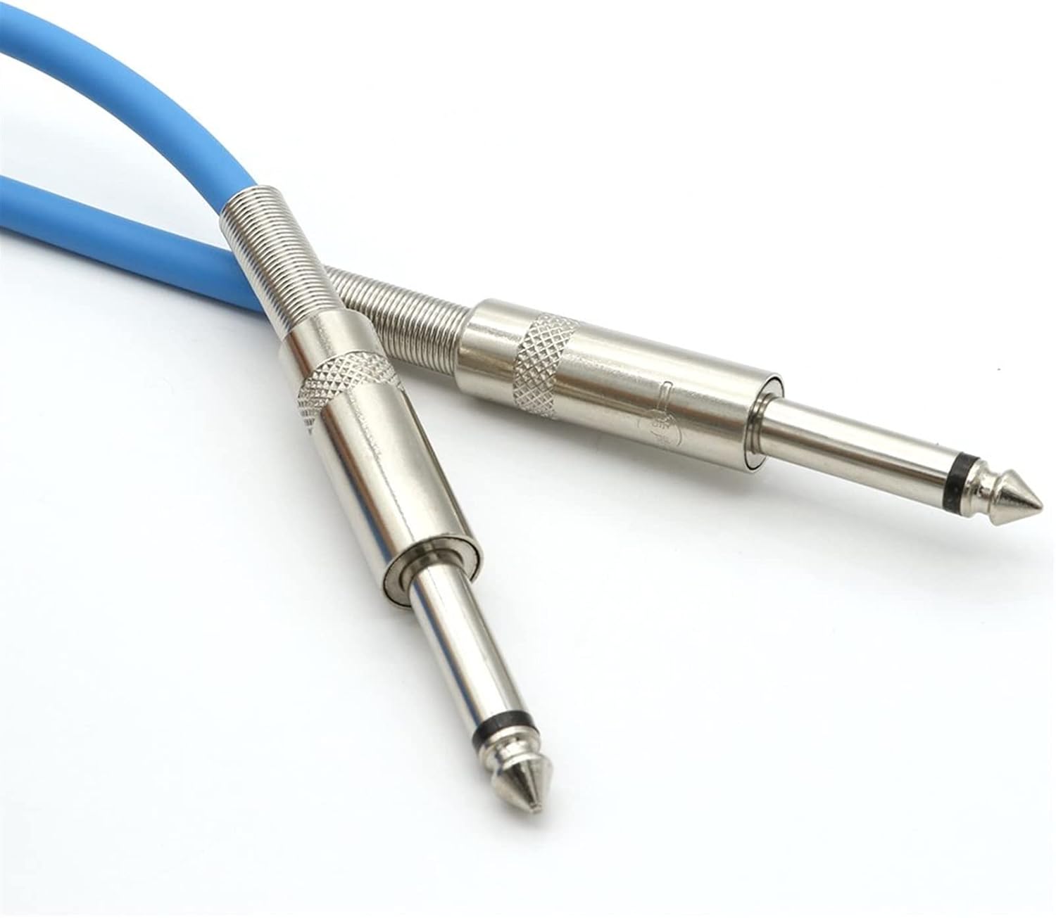 TSTS ギター オーディオ ケーブル ギター ケーブル エレキ楽器 ベース ケーブル コード 1/4 直角からストレート エレクト ギターオーディオケーブル  ギターパッチケーブル 1本、カラフルなギターペダルケーブルエフェクトケーブルコード、1/4インチTS直角ギ リーズナブル ... 6.35 Mmニッケルメッキ器具ギターケーブルの男性からギターベースのキーボードのための男性 ギターケーブルコード (Color :