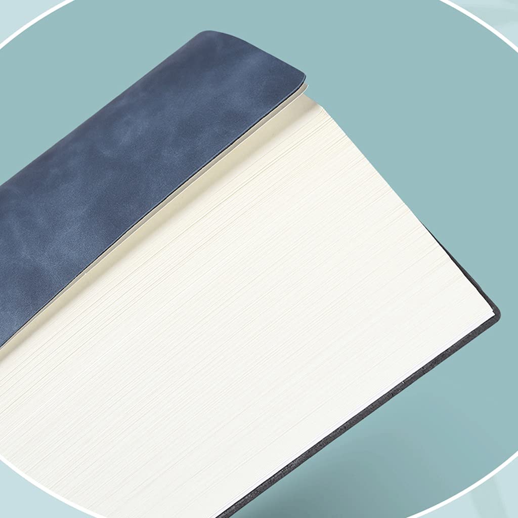 Cahier Journal Épaissie Simple Ligne Horizontale Simple A4 Notebook Retro Soft Cuir Diary Très approprié pour Le Bureau de l'école Bureau de l'école (Color : Black)