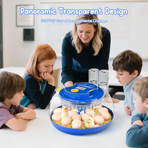18-36 Eggs Incubators for Hatching Eggs with Automatic Egg Turning and Humidity Control, for Chicken, Duck, Quail, Goose, Parrot Eggs - 360° View for Farm, Classroom, Home Use - Image 6