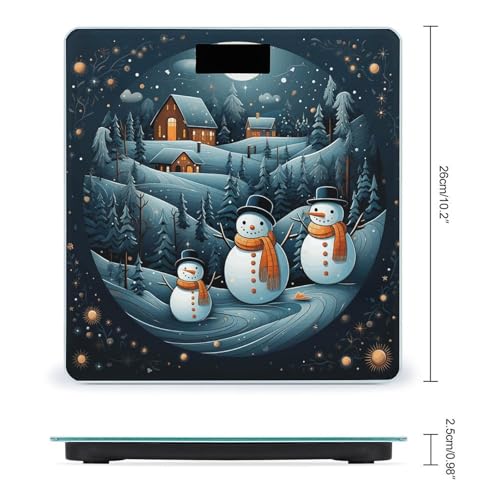 Báscula Digital de Baño Navideña con Diseño de Santa y Pingüino miniatura 2