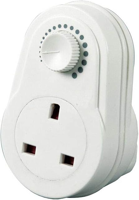 White 300w Manual Light Knob Dimmer Switch For Lamp & Lights - Requires No Wiring, Just Plug-in - Twist To Turn The Light On/off Or Up To Brighten And Down To Dim - Create The Perfect Mood In Any Roo
