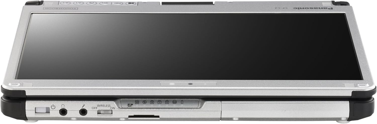 Panasonic Toughbook CF-C2 MK2 Laptop Convertible Tablet, Core i5 up to 2.9GH, 12.5" HD Touchscreen, 8GB, 256GB SSD, 4G LTE, Webcam, Linux Ubuntu OS (Renewed)