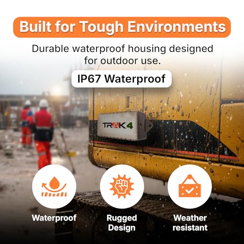 Image of Trak-4 GPS Tracker for Vehicles, Assets, Equipment. Long Battery Life, Waterproof, Global Tracking. Low-Cost Subscription Required.