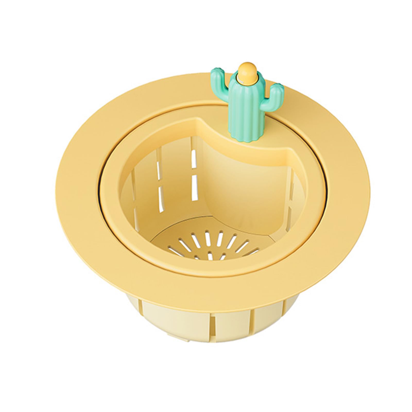 Cactus Drainages Basket Kitchen Sink Waste Collector with Press Emptying Cactus Sink Draining Basket Filter for Kitchen Press Type Strainer