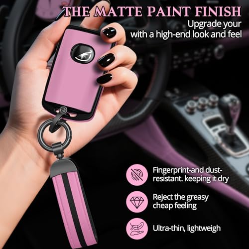 Image of For Mazda Key Fob Cover Accessories, Matte TPU Material, With a Cute Leather Keychain, for 2019-2025 Mazda 3,2020-2026 CX-5, CX-30, CX-9,CX-50