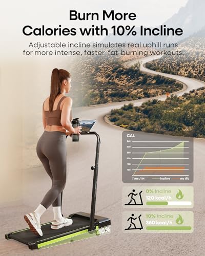Standing treadmill desk