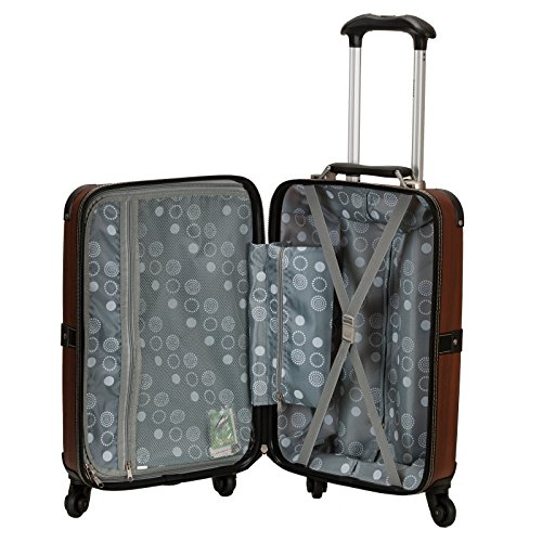 Rockland Stage Coach 20-Inch Rolling Trunk, Champagne, 20-Inch by Rockland - Used condition - Image 7