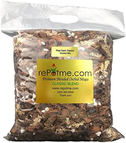rePotmePhalaenopsis Dark Classic Orchid Mix (Junior Bag, 4 Quarts)