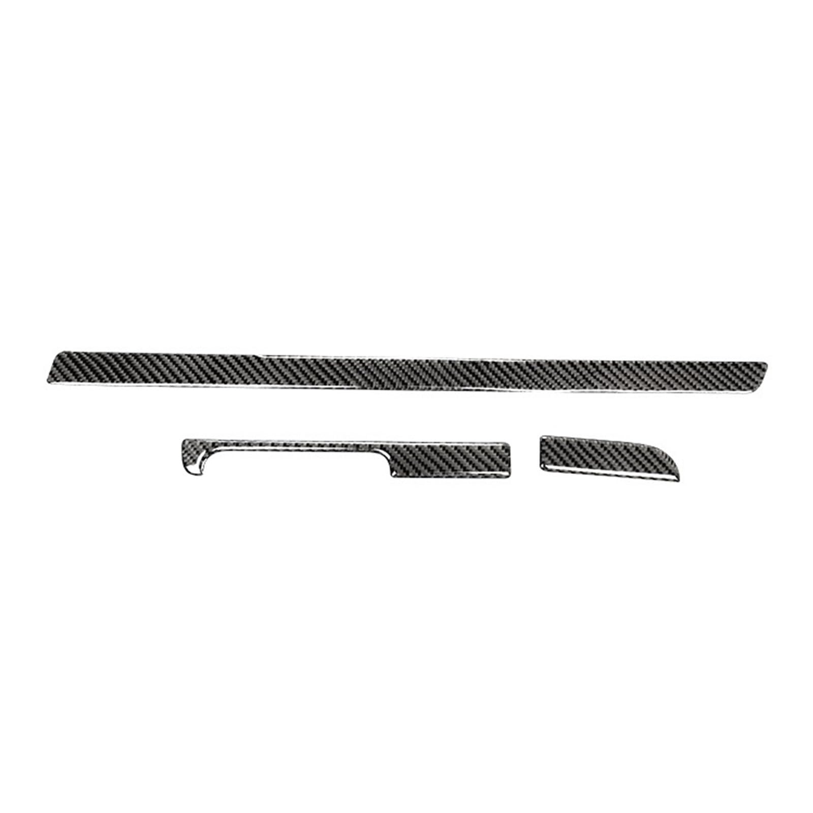 Compatible for VW Scirocco R 2009-2016 Accessories Carbon Fiber Internal Cover Stickers Co-Pilot Trim Car Styling(Black(LHD))