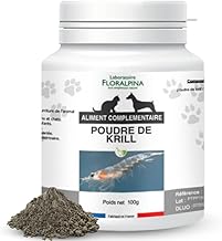 Floralpina - Poudre de Krill - 100g pour Chien et Chat - Riche en oméga 3