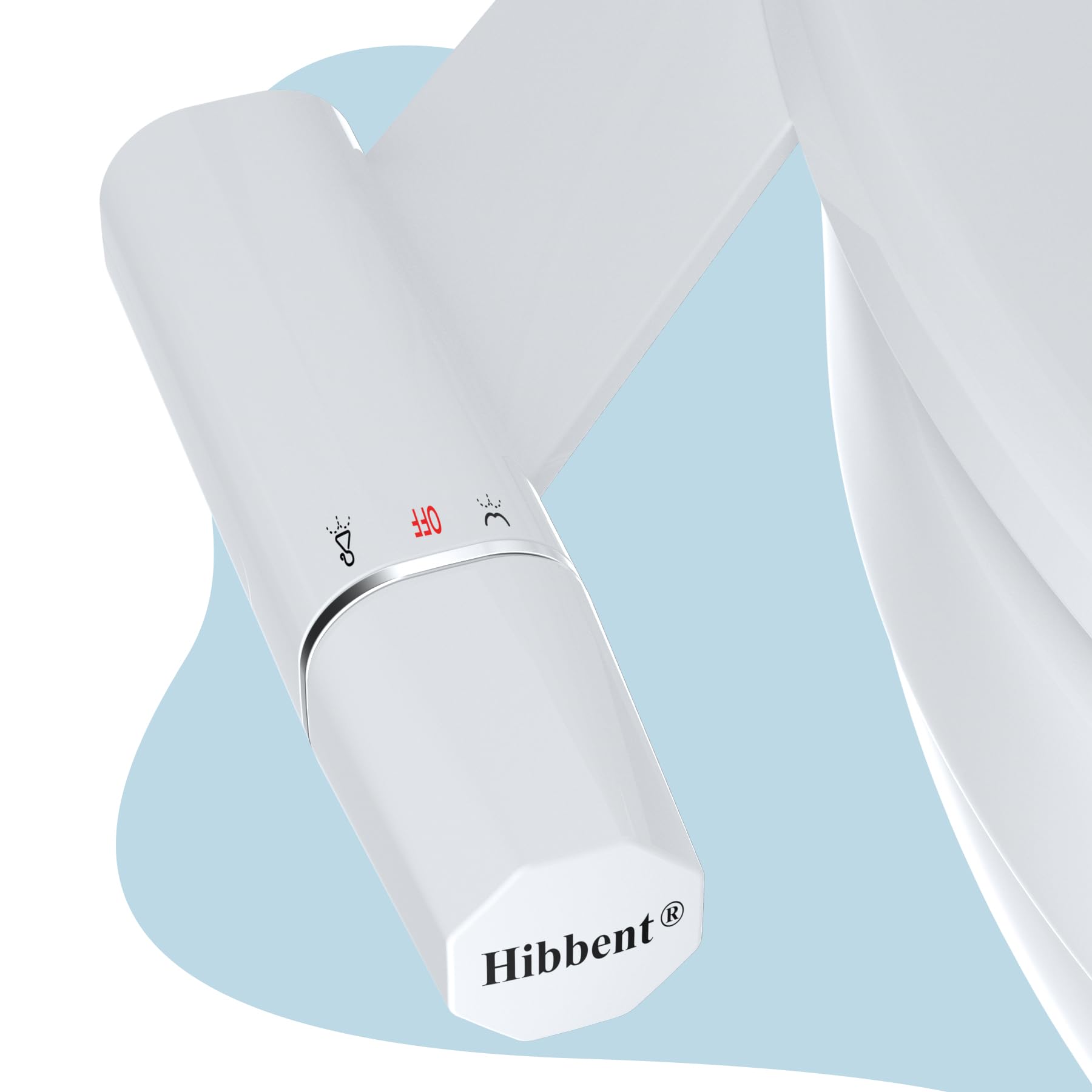 HibbentBidet Toilet Seat Attachment with Non-Electric Dual Nozzle,Adjustable Water Pressure,Cold Water Bidet Attachment for Toilet UK,Easy Home Installation