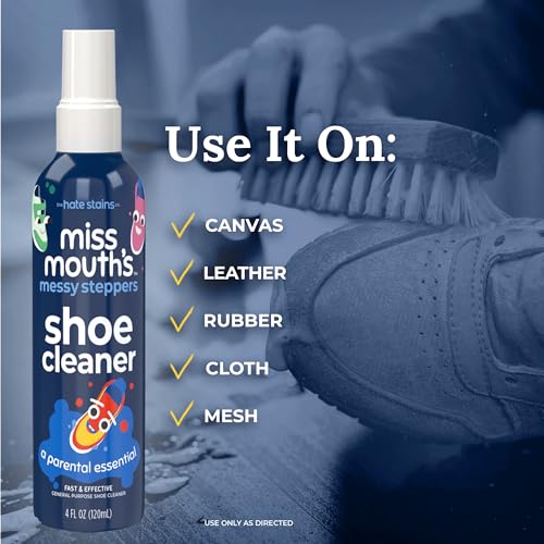 Miss Mouth's Messy Eater Stain Treater and Messy Steppers Shoe Cleaner Magic Duo - Stain Remover for Clothes, Carpet, Upholstery and Shoe Cleaner for Sneakers, Leather, Cloth, Mesh4