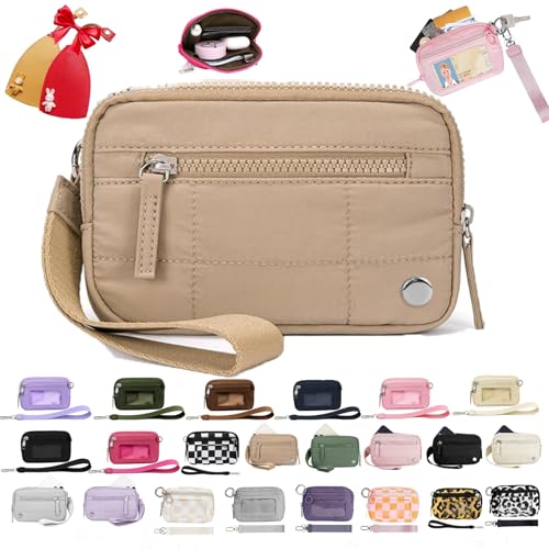 Iris Wallet 2nd Gen Zip Card Case with ID Window - Wristlet Wallet for Women (B6+2PCS * Key Case)