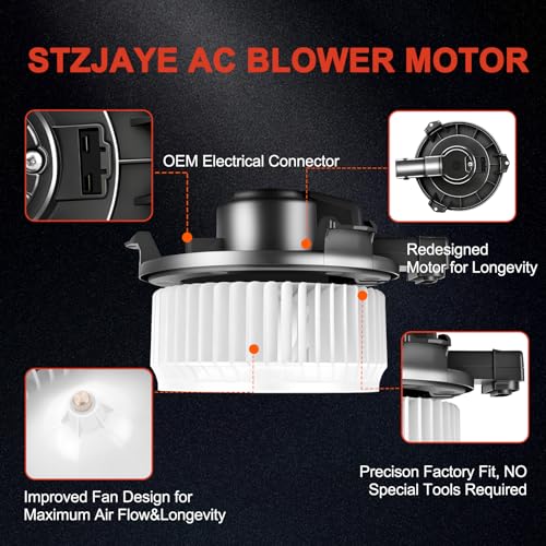 Image of AC Blower Motor Fan HVAC Heater Motor Replacement 700062 Compatible with Lexus for GX470 2003-2007, for Toyota for 4Runner 2003-2009 8710335060, 8710335070