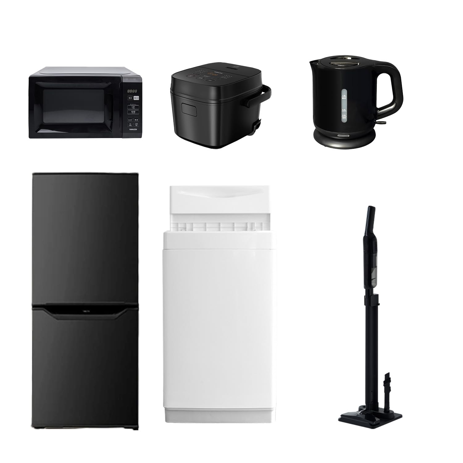 Amazon | [山善] 【新生活家電6点セット】 家電セット 冷蔵庫106L 洗濯 