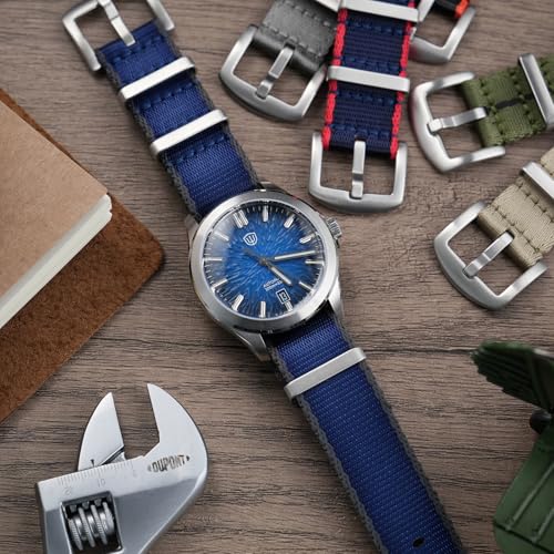 Image of watchdives Nylon Watch Band 20mm 22mm Multicolor Replacement Watch Straps for Men Women