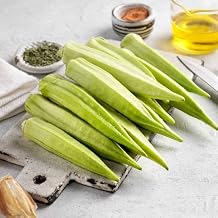 Eden Brothers Okra Seeds - Blondy Non-GMO Seeds for Planting, 1 Ounce | Low-Maintenance Vegetable Seeds, Plant During Warm Season, Zones 10, 2, 3, 4, 5, 6, 7, 8, 9