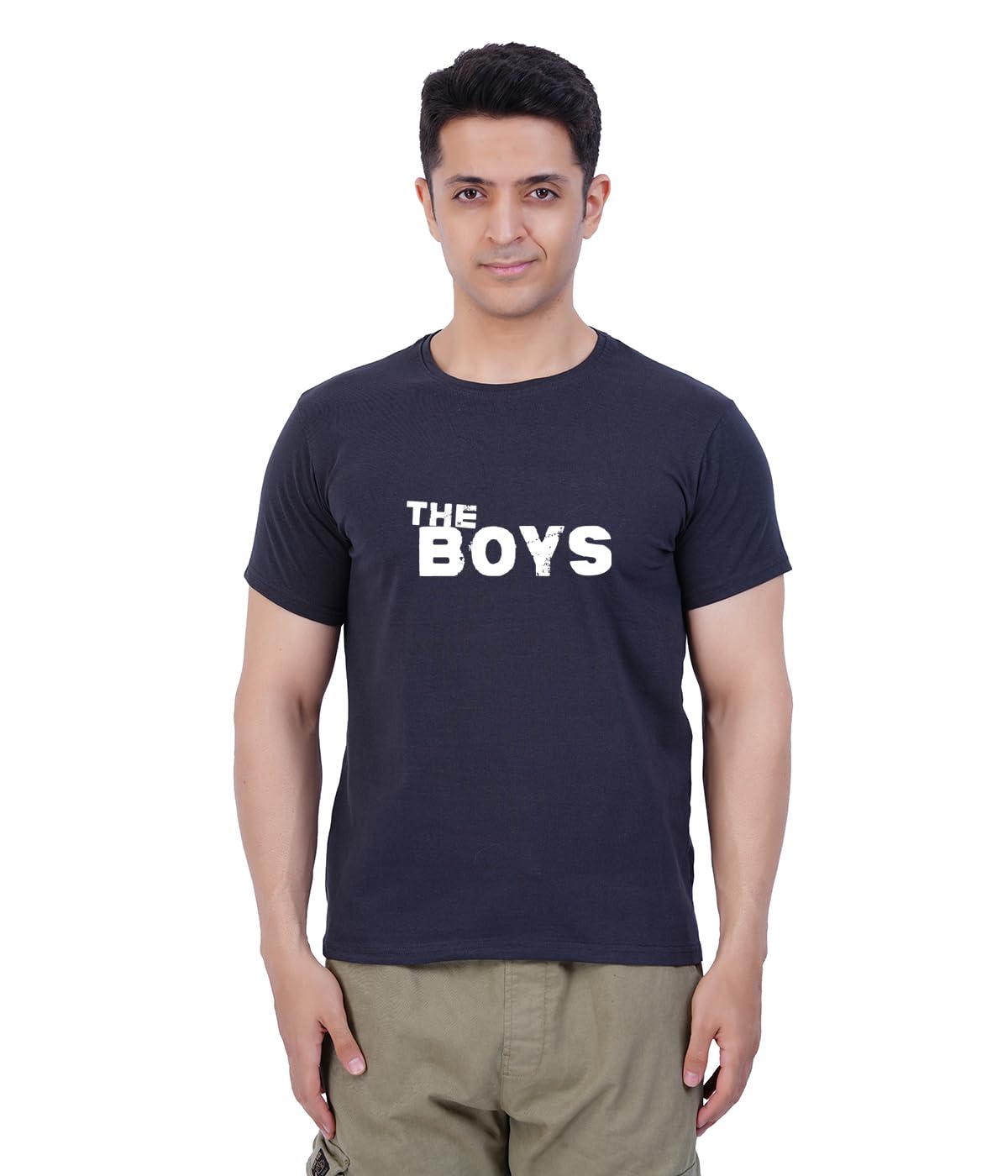 Ting Tony Men Round Neck Graphic Print T-Shirt