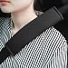 GAMPRO Car Seat Belt Pad Cover kit, 2-Pack Black Cotton Soft Car Safety Seat Belt Strap Shoulder Pad for Adults and Children，Useful Shoulder Suitable for Backpack，Shoulder Bag Cover(BLACK)
