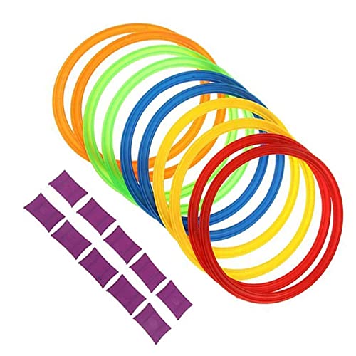 Hopscotch Ring Brinquedos de amarelinha para crianças pré-escolares de treinamento sensorial, equipa