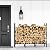 smusei Firewood Rack Outdoor Indoor 4Ft Heavy Duty Log Holder Adjustable Firewood Storage Rack Stand for Fireplace, Porches, Patios, 4Ft