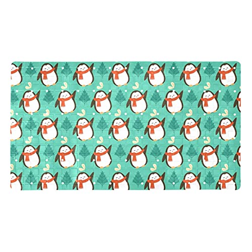 Alfombrillas de baño para sentarse antideslizantes con lindo pingüino 2