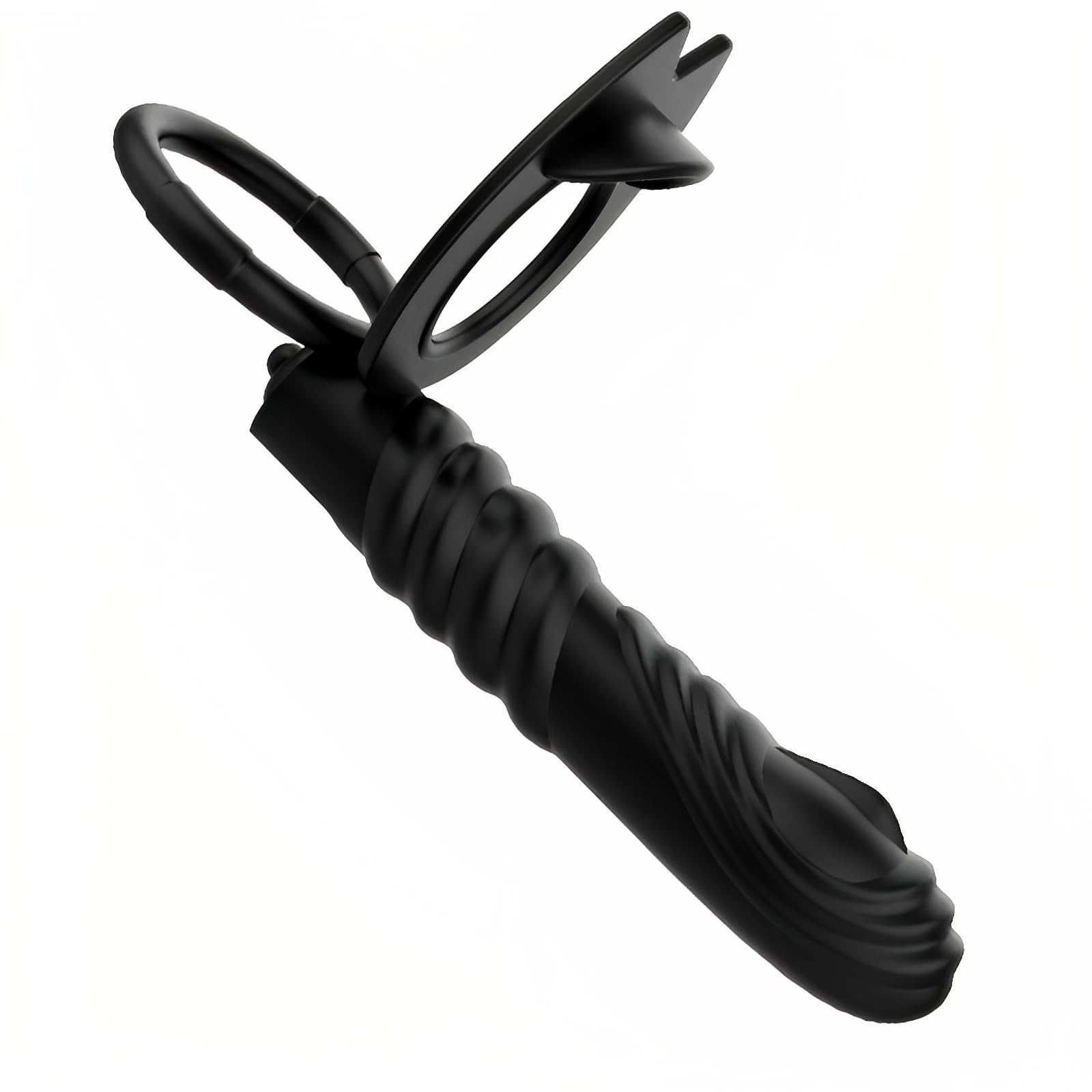 Male Anal Plug,Sex Toys Vibrators with 10 Vibration Modes Anus Toys with Cock Ring Prostate Massaging Anal Plug Vibrator Sex Toys4couples Men Women(Black)