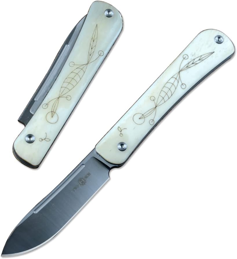 Twosun TS197 Gentleman EDC Pocket Knife M390 Blade Slip Joint Ti Bone Handle