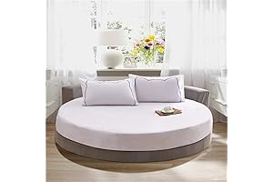 White Round Fitted Sheet for Dreamy Sleep