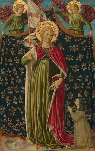 Tableau Sainte Ursule image sur toile 60x90cm pour décoration murale classique