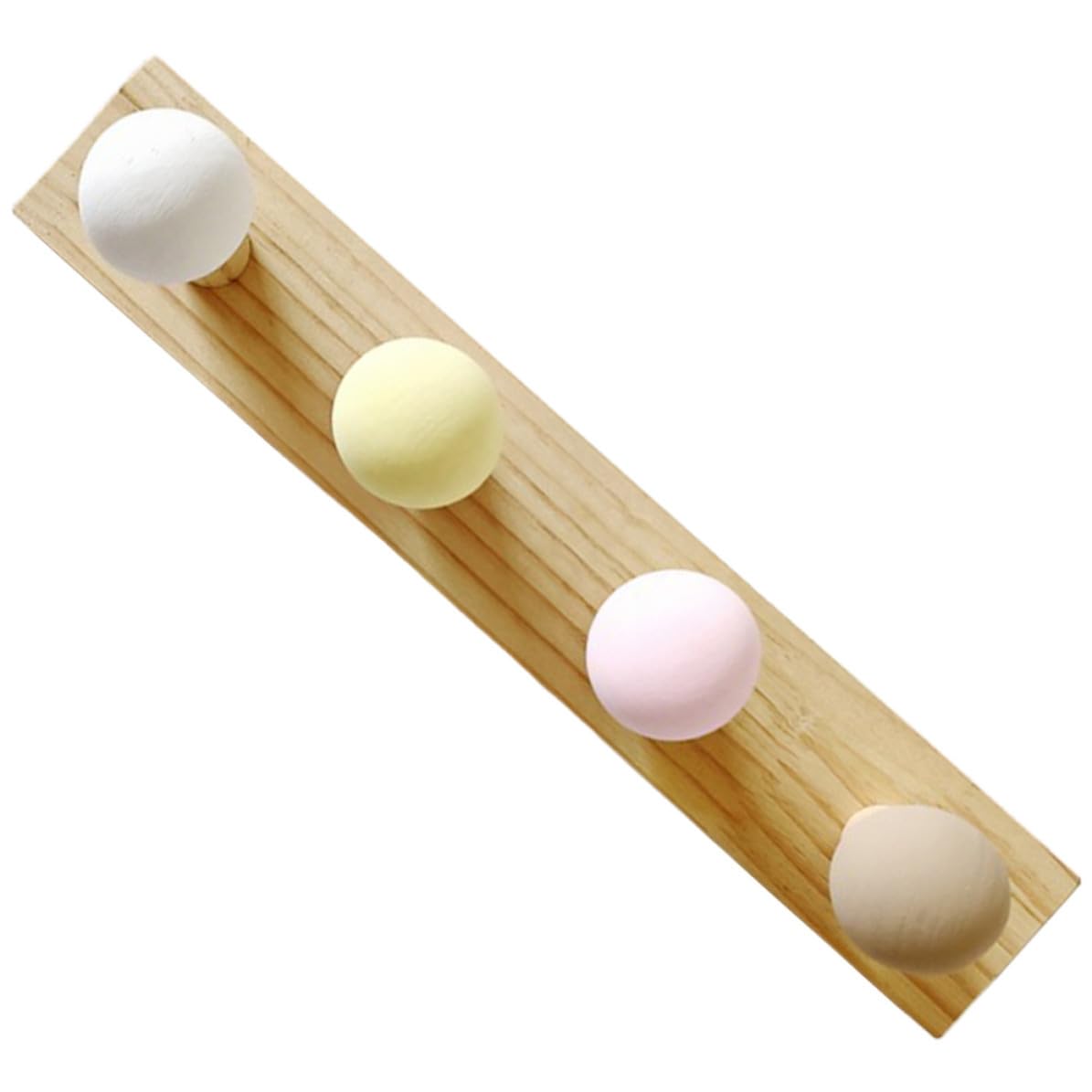 Perchero de madera multiusos con 4 ganchos para colgar ropa