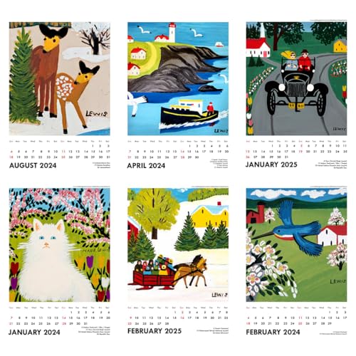 Image of Tallenge - Maud Lewis - Canadian Folk Artworks - 2026 desk Calendar - 6 x 9 Inches (Paper, Desk Calendar)