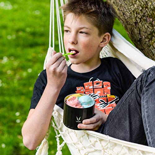 Image of VAYA PRESERVE Vacuum Insulated Lunch Box for Kids, Office Women, 260 ml Stainless Steel Tiffin Box, Meal Container, Meal Jar, Suitable for One Pot Meal,Black