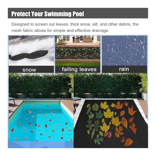 Bâche à bulles 1mx2m pour piscine rectangulaire contre les débris - 5