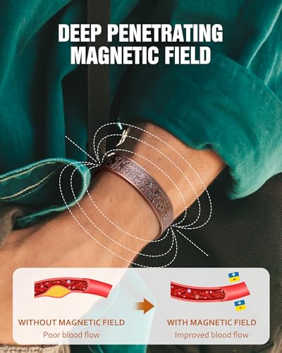 Pulsera magnética de cobre para hombre Jecanori miniatura 5