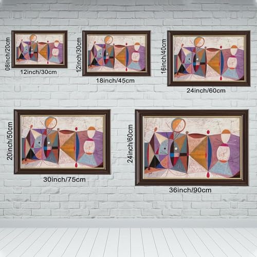WCYB Impression abstrait moderne pour sublimer un mur de salon vide